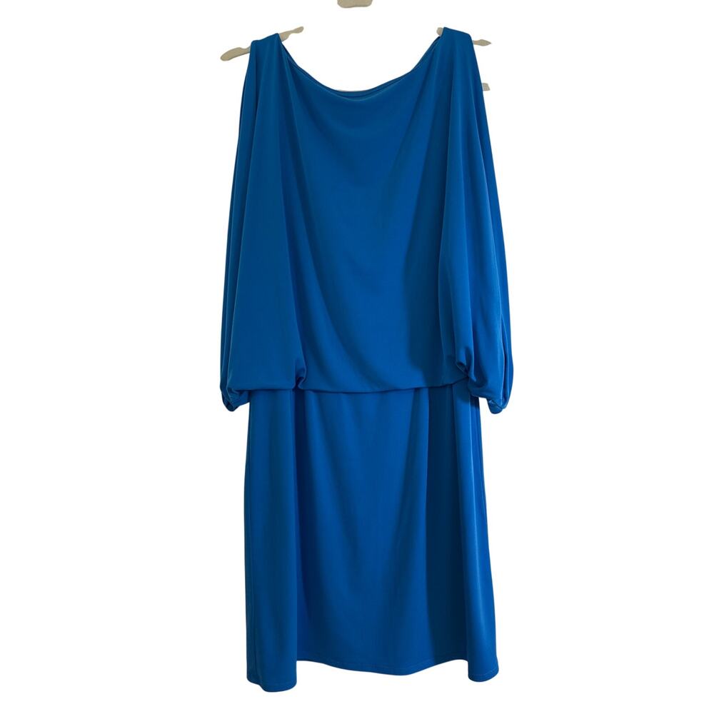 Jessica Simpson 12, Beautiful Teal Blue Dress Invisible Zipper Diamond Back
